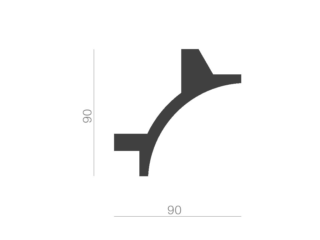 Taklist indirekt ljus KF703